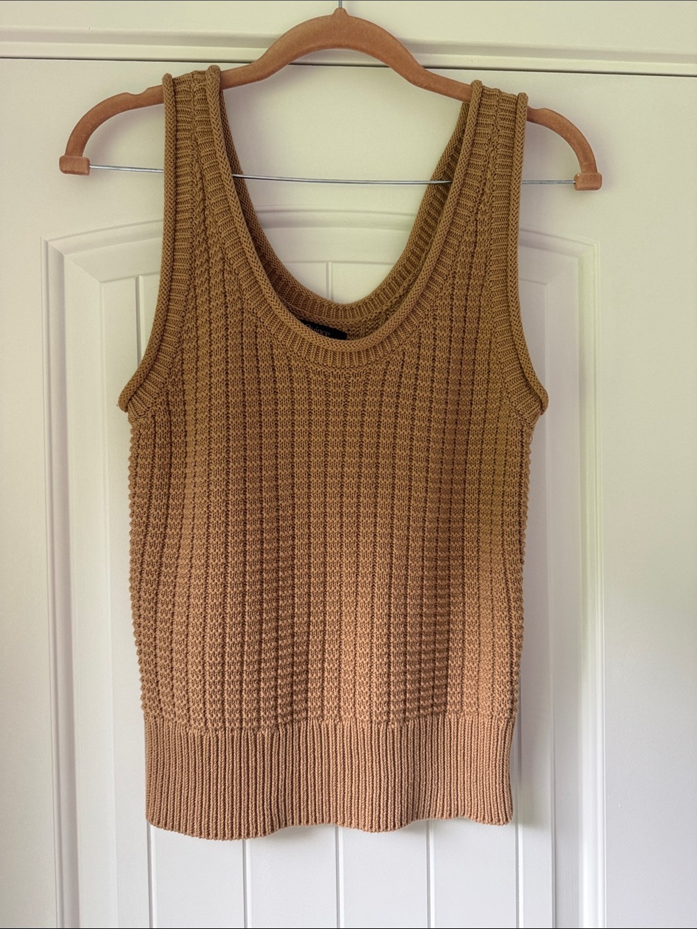 Quince Camel Knit Tank Top